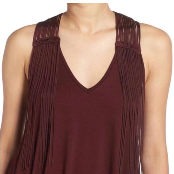 Fabulous Ella Moss couture Wine Sleeveless! Size Small - Picture 3 of 6